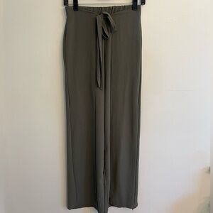 Zara Tie Front Wide Leg Flowy Pants